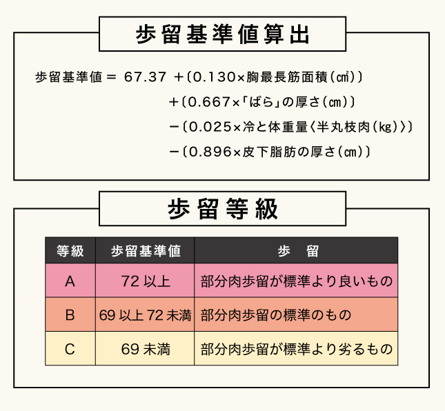 A5ランク　歩留等級