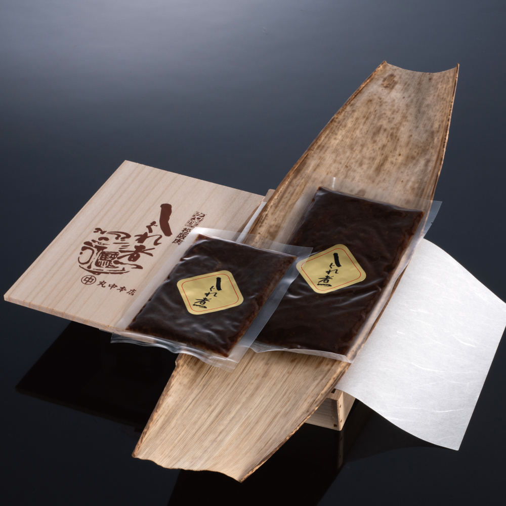 丸中和牛しぐれ煮木箱入りイメージ