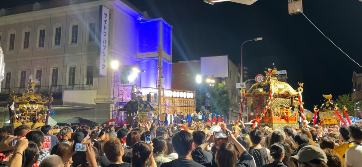 松阪祇園祭の様子　練り込み