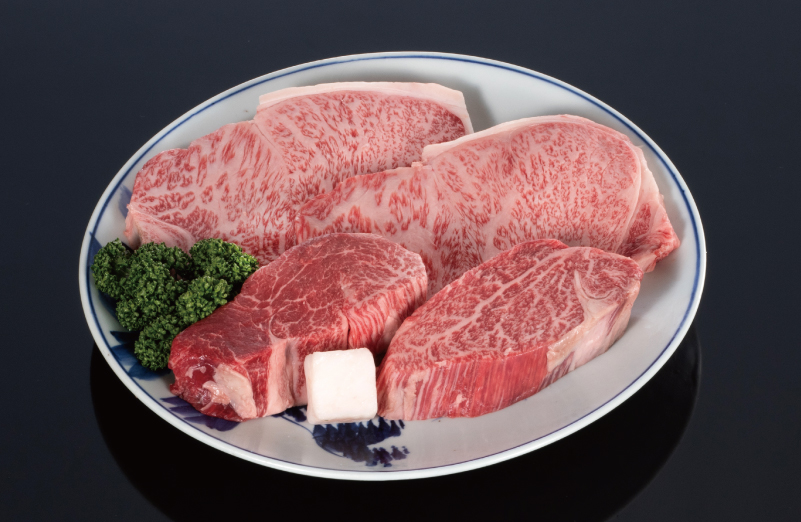 松阪牛のステーキ肉(サーロインとヒレ)